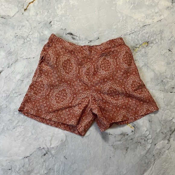 Fat Face Pants - Fat Face Shorts Womens Size 14 Mid Rise Linear Batik Linen Pockets‎